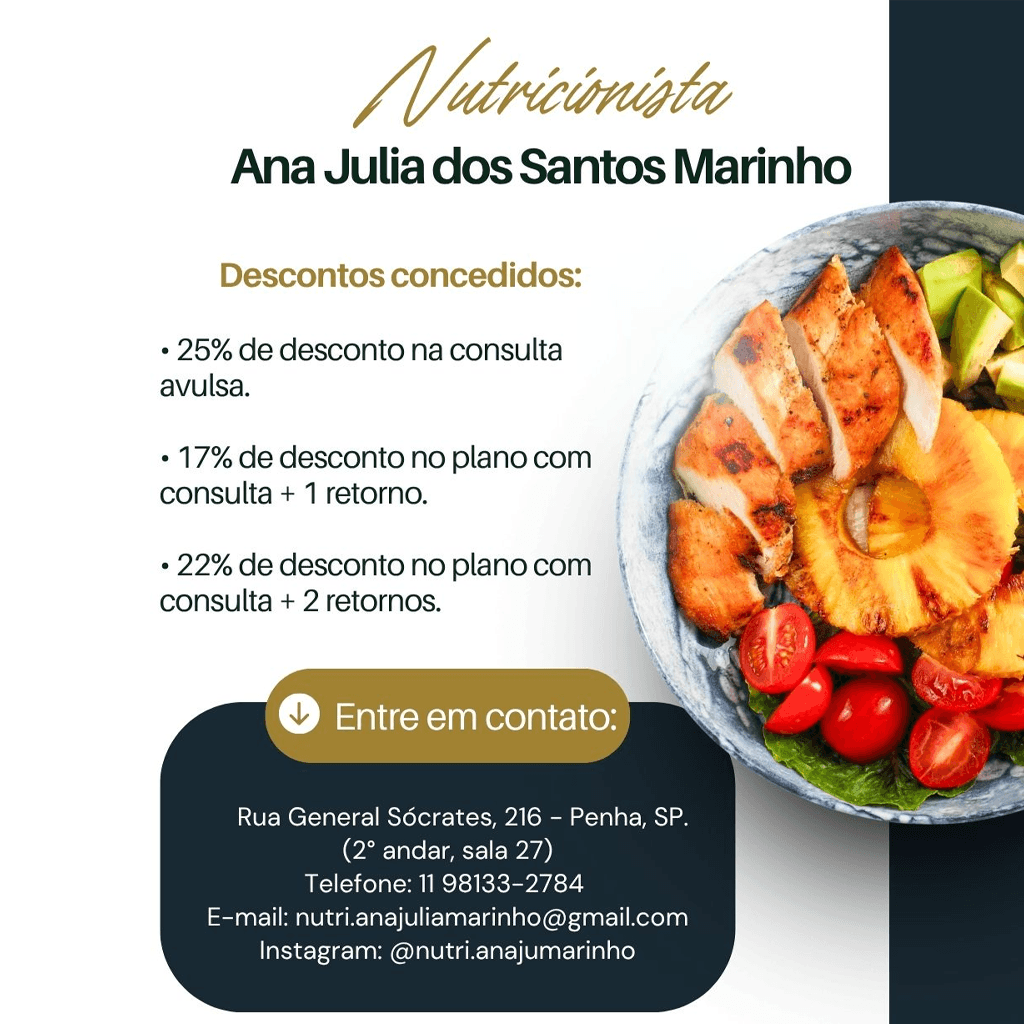 🧘🏼♂️ ANA JÚLIA DOS SANTOS NUTRICIONAISTA